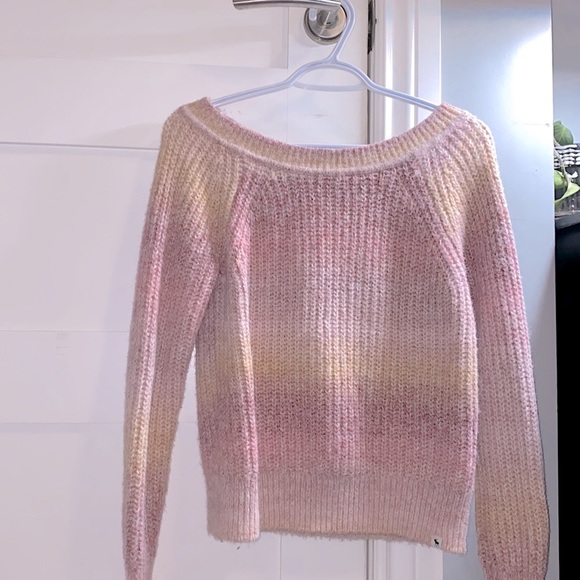 Abercrombie KidsThick Knit Sweater Pink-Orange Ombré - Picture 2 of 2